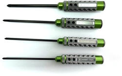 Positec Csavarhúzók - Phillips - ALU változat SET: 3.5 4.0 5.0 & 5.8x120mm, 4 db (HSS típus)