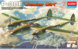 Academy Model Kit repülőgép 12208 - P-38F LIGHTNING GLACIER GIRL (1: 48)