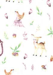  Flanel mintás pelenka - Erdei állatok