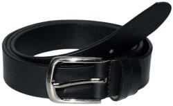  Fekete keskeny férfi bőr öv, 120 cm (FO-105-F-120)