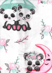  Flanel színes, mintás pelenka - pandák