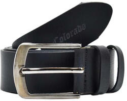  Fekete színű férfi bőr öv, 130 cm (FO-390-F-1)