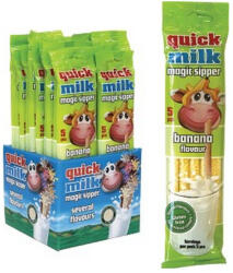 Quick Milk Banán ízű szívószál 30 g