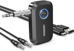 UGREEN Adaptor audio Bluetooth Auxiliar Jack, Noise Reduction, BT5.3 - CM596 (90748) - Black (KF2350437) Statii radio