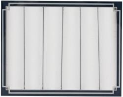 ETEX M37F fehér férfi textilzsebkendő 6db díszdobozban