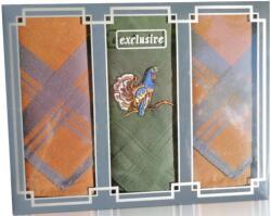 ETEX M15-fajdkakas férfi textilzsebkendő lux díszdobozban 3db