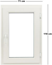 Far Est Műanyag ablak fehér 71x116cm (6032957)