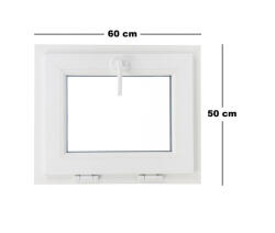 Far Est Műanyag ablak fehér 60x50cm 3 kamrás Bukó (6020142)