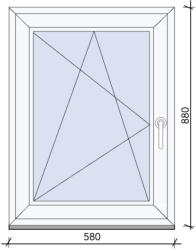  Bukó-nyíló ablak 58x88 cm BAL (AB5888B)