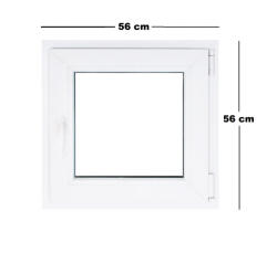 Salamander Műanyag ablak fehér 56x56cm 7 kamrás Bukó/Nyíló (6031552)