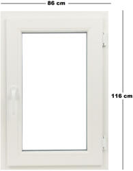 Far Est Műanyag ablak fehér 86x116cm (6037535)