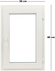 Far Est Műanyag ablak fehér 56x86cm (6037534)