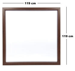 Salamander Műanyag ablak barna 119x119cm 7 kamrás Fix (6031602)