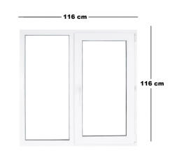 Far Est Műanyag ablak fehér 116x116cm (6032958)