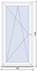  Bukó-nyíló ablak 60x150 cm (AB58148J)