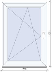  Bukó-nyíló ablak 70x110 cm BAL (AB70110B)