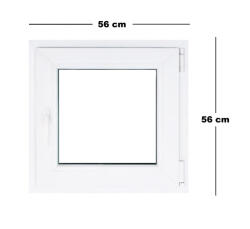 Trocal Műanyag ablak fehér 56x56cm (6019502)