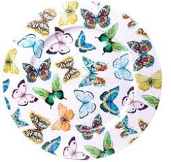  IRIS bádog tálca pillangós 33x1, 5cm (QX_IMPEX_KFT_81064) (QX_IMPEX_KFT_81064)