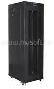 Lanberg 19" szabadon álló rack szekrény 42U/800X800 perforált ajtó, lapraszerelt, LCD kijelző (fekete) (FF01-8842-23BL) (FF01-8842-23BL)