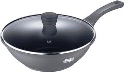 Bergner PY-3315 Pyrex Wok serpenyő fedővel, 28 cm (PY-3315)