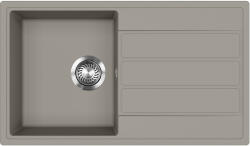 Evido Easy 45S gránit mosogató, 760 x 440 mm, platina (442068) - trikolor