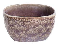  IRIS kerámia müzlis tál virágos lila 14cm (QX_IMPEX_KFT_171220) (QX_IMPEX_KFT_171220)