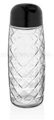 LUXPLASTIC IRIS C-00441 Round Crystal üveg tároló 1.600ml, fekete vagy elfántcsont színű (C-00441) (C-00441)