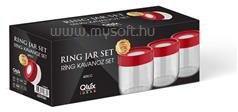 Qlux IDEAS IRIS C-00379 Ring üveg tároló szett 3 darabos 3*425ml (C-00379) (C-00379)