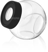 LUXPLASTIC IRIS C-00225 Ring billenthető üveg tároló 750ml, fekete, elfántcsont vagy szürke színű (C-00225) (C-00225)
