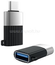 XO adapter USB aljzat - Type-C, OTG, FEKETE (XO_NB149-F) (XO_NB149-F)