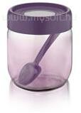 LUXPLASTIC IRIS C-00420 Rainbow lila üveg tároló 425ml (C-00420) (C-00420)