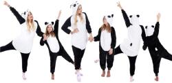 Sersimo Jumpsuit típusú gyerekpizsama, panda modell, 125-140cm méretben (HA-5069)
