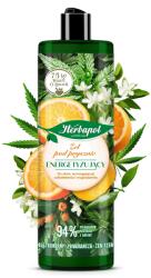 Herbapol Energizáló tusfürdő, Herbapol, kendermagolaj, narancs, ginzeng, 400 ml