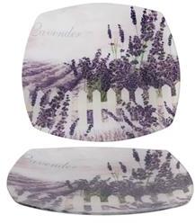  IRIS üveg kínáló levendula minta 30x20cm (QX_IMPEX_KFT_102021) (QX_IMPEX_KFT_102021)