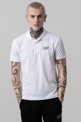 EA7 EA7, Galléros póló logóval a mellrészen, Fekete, Fehér, 2XL (8NPF14-PJVQZ-1100-XXL)