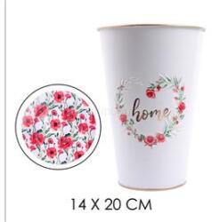 IRIS bádog váza piros pipacs 14, 5x22, 5cm (QX_IMPEX_KFT_81052) (QX_IMPEX_KFT_81052)