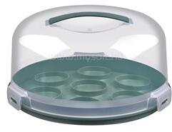 GONDOL IRIS G-299 TASTY kerek torta és muffintároló és hordozó 28x14, 5cm (G-299) (G-299)