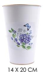 IRIS bádog váza hortenzia 14x20cm (QX_IMPEX_KFT_80982) (QX_IMPEX_KFT_80982)