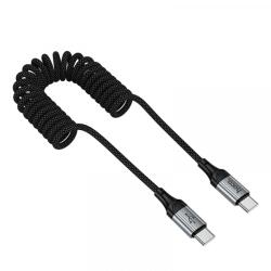 hoco. Cablu Date si Incarcare USB-C - USB-C HOCO X121, 60W, 1.5m, Negru - evomag