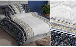 Karo Párnahuzat, Karo, 40x40cm, sötétkék és szürke, 100% szatén pamut, cipzárral (2359773)