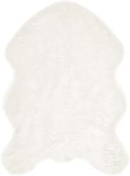 vidaXL Műgyapjú Szőnyeg Tafalla Fehér 60 x 90 cm Poliészter 42021475 (42021475)