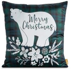 Eurofirany Cherry bársony karácsonyi párnahuzat Zöld 60x60 cm (HS431049)