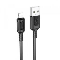 BOROFONE Cablu Date si Incarcare USB-A - Lightning Borofone BX111 Feliz, 18W, 1m, Negru - evomag