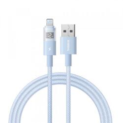 Baseus Cablu Date si Incarcare USB-A - Lightning Baseus Display 2 P10382700311-01, 12W, 2m, Albastru