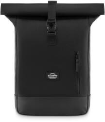 Zagatto Futár hátizsák - Roll-Up, városi, iskolai, női, férfi, turista, 45/61x30x13 cm, fekete A4, Zagatto, ZG781 (ZG781)