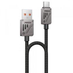Yesido Cablu Date si Incarcare USB-A - USB-C Yesido CA135C, 18W, 1.2m, Negru - evomag