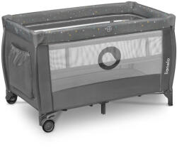 LIONELO Stefi Plus kétszintes utazóágy - Grey Multicolor Grey Multicolor