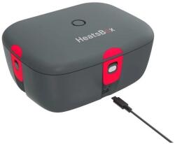 HEATSBOX GO Okos Fűtött Ebédlődoboz Akkumulátorral Szürke/Piros