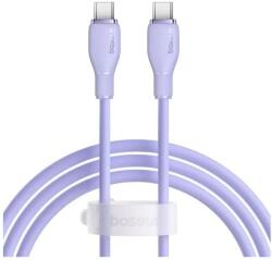 Baseus Cablu de date Baseus Pudding Series, 100W, USB-C la USB-C, Fast Charging, 1.2 metri (Violet)