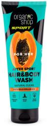 Organic Shop SPORT After Sport Natural Cleanser haj- és testtisztító gél nőknek, 200 ml (06410E)